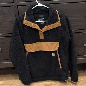 Carhartt Relaxed Fit Fleece Quarter Snap Pullover Sweater